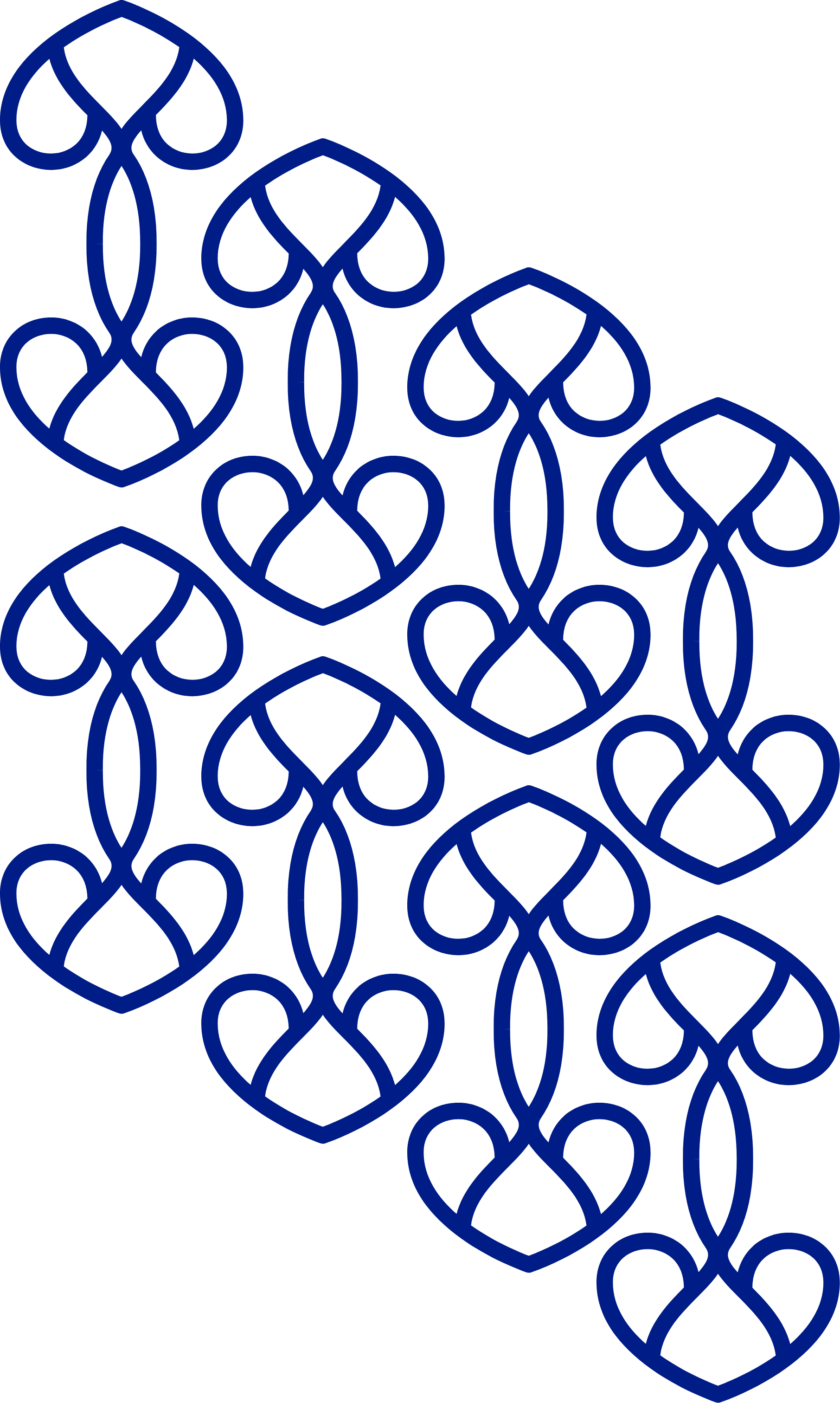 Kaouthar Darmoni kabbasa blue pattern